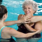 Exercise therapy classes in the pool